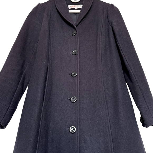 Vintage Les Uniformes de Balenciaga Navy Blue Long Coat - Picture 5 of 8